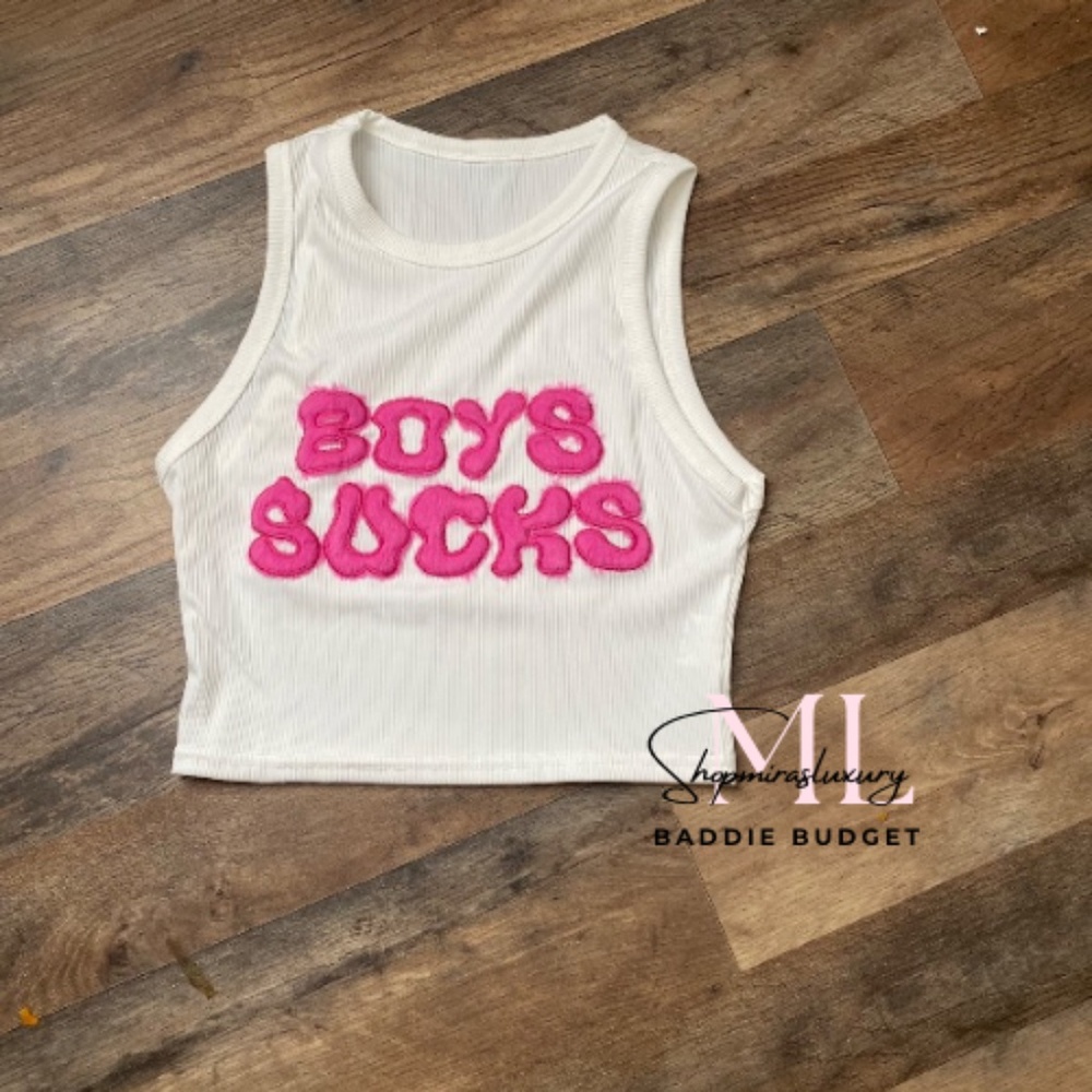 Boy sucks crop top